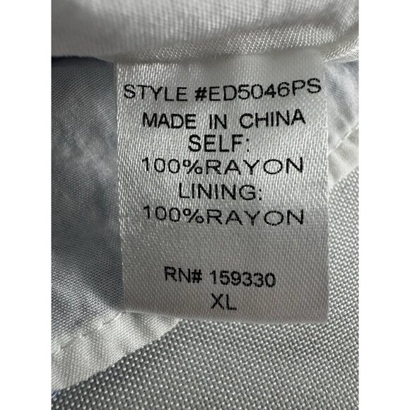 Womens XL Blue Floral Smocked Cottagecore Ruffle Strap Button Front Dress Fairy - Picture 4 of 9